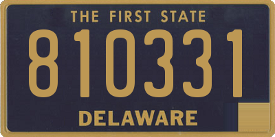 DE license plate 810331