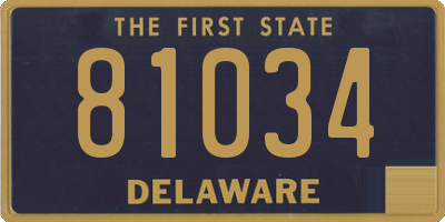DE license plate 81034