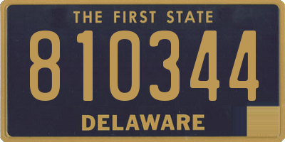 DE license plate 810344