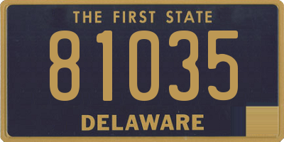 DE license plate 81035