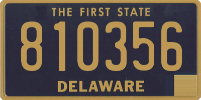 DE license plate 810356