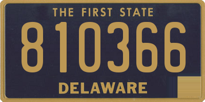 DE license plate 810366