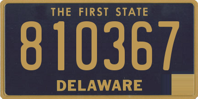 DE license plate 810367