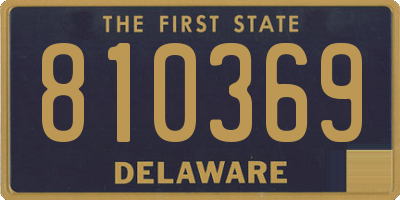 DE license plate 810369