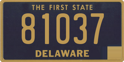 DE license plate 81037