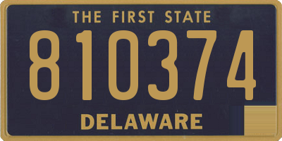 DE license plate 810374