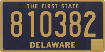 DE license plate 810382