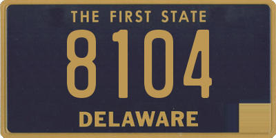 DE license plate 8104