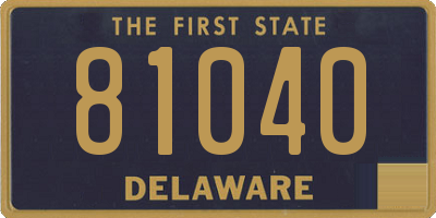 DE license plate 81040