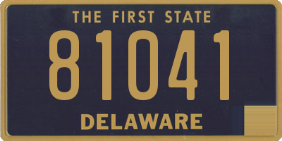 DE license plate 81041