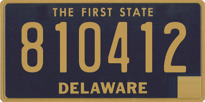 DE license plate 810412