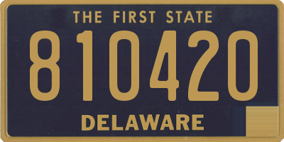 DE license plate 810420