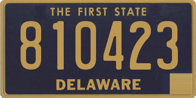 DE license plate 810423