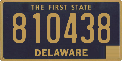 DE license plate 810438