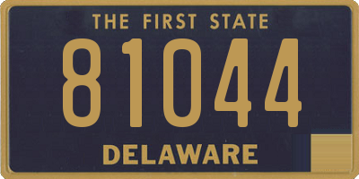 DE license plate 81044