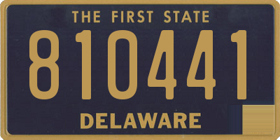 DE license plate 810441