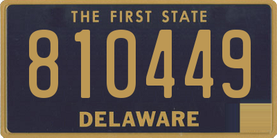DE license plate 810449