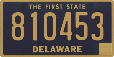 DE license plate 810453