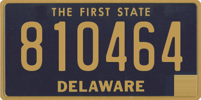 DE license plate 810464