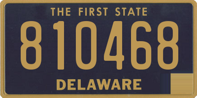 DE license plate 810468