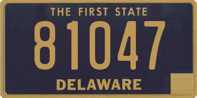 DE license plate 81047
