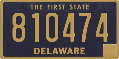 DE license plate 810474