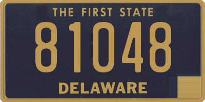DE license plate 81048