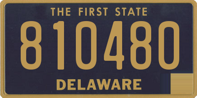 DE license plate 810480