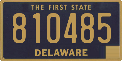 DE license plate 810485
