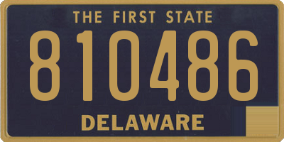 DE license plate 810486