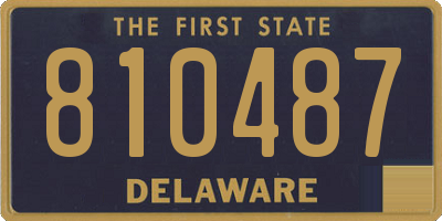 DE license plate 810487