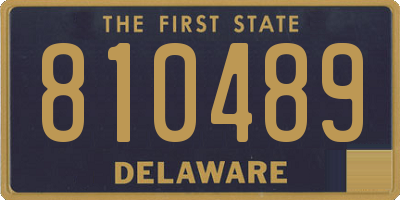 DE license plate 810489