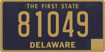 DE license plate 81049
