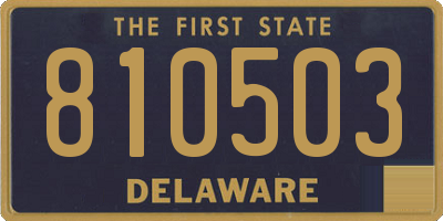 DE license plate 810503