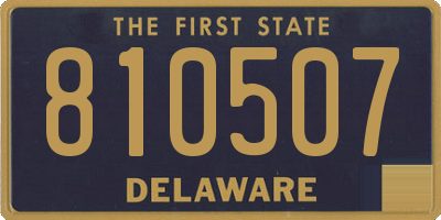 DE license plate 810507