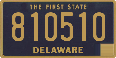 DE license plate 810510