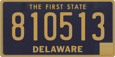 DE license plate 810513