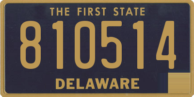 DE license plate 810514