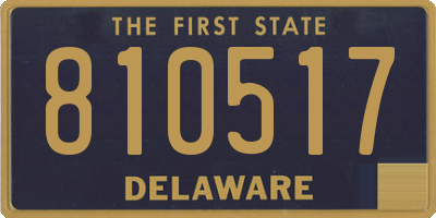 DE license plate 810517