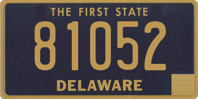 DE license plate 81052