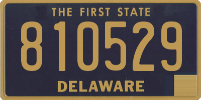 DE license plate 810529