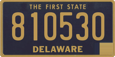 DE license plate 810530