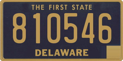 DE license plate 810546