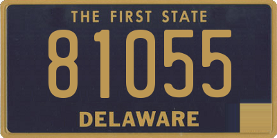 DE license plate 81055