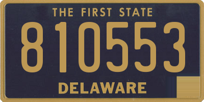 DE license plate 810553