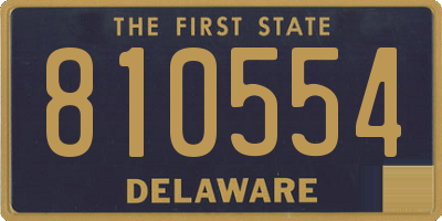 DE license plate 810554