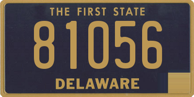 DE license plate 81056