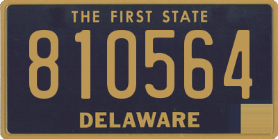 DE license plate 810564