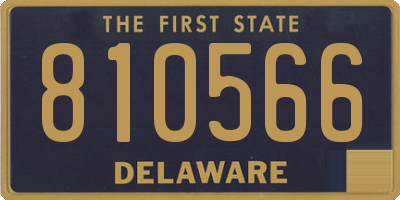 DE license plate 810566