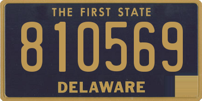 DE license plate 810569